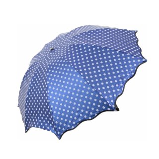 Regenschirm Metallic mit Pünktchen