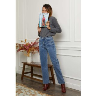 Gemiddeld Middelen Lyrisch Mom Jeans Trendige jeans Jeanshose Hose Damen jeans mittelblaue Wasch